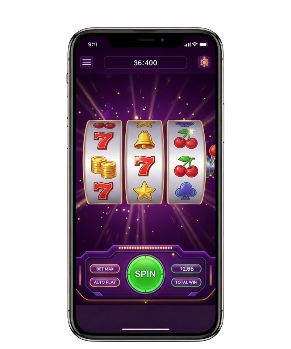 Mobile casino UI preview